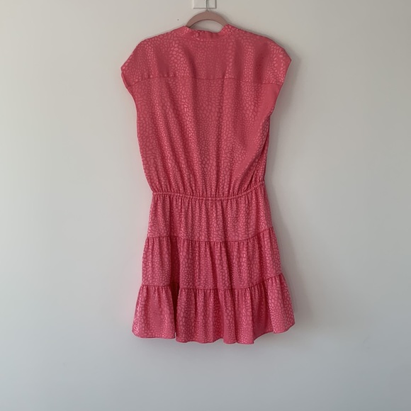 REBECCA MINKOFF Ollie Dress in Pink Leopard - Picture 3 of 3